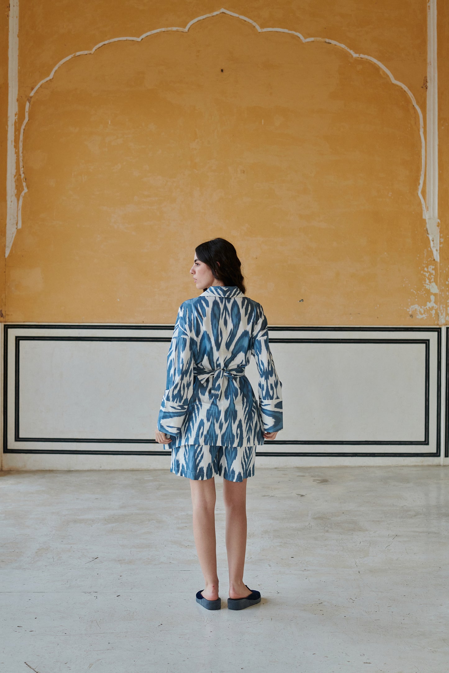 Maldives Kimono Jacket in Blue