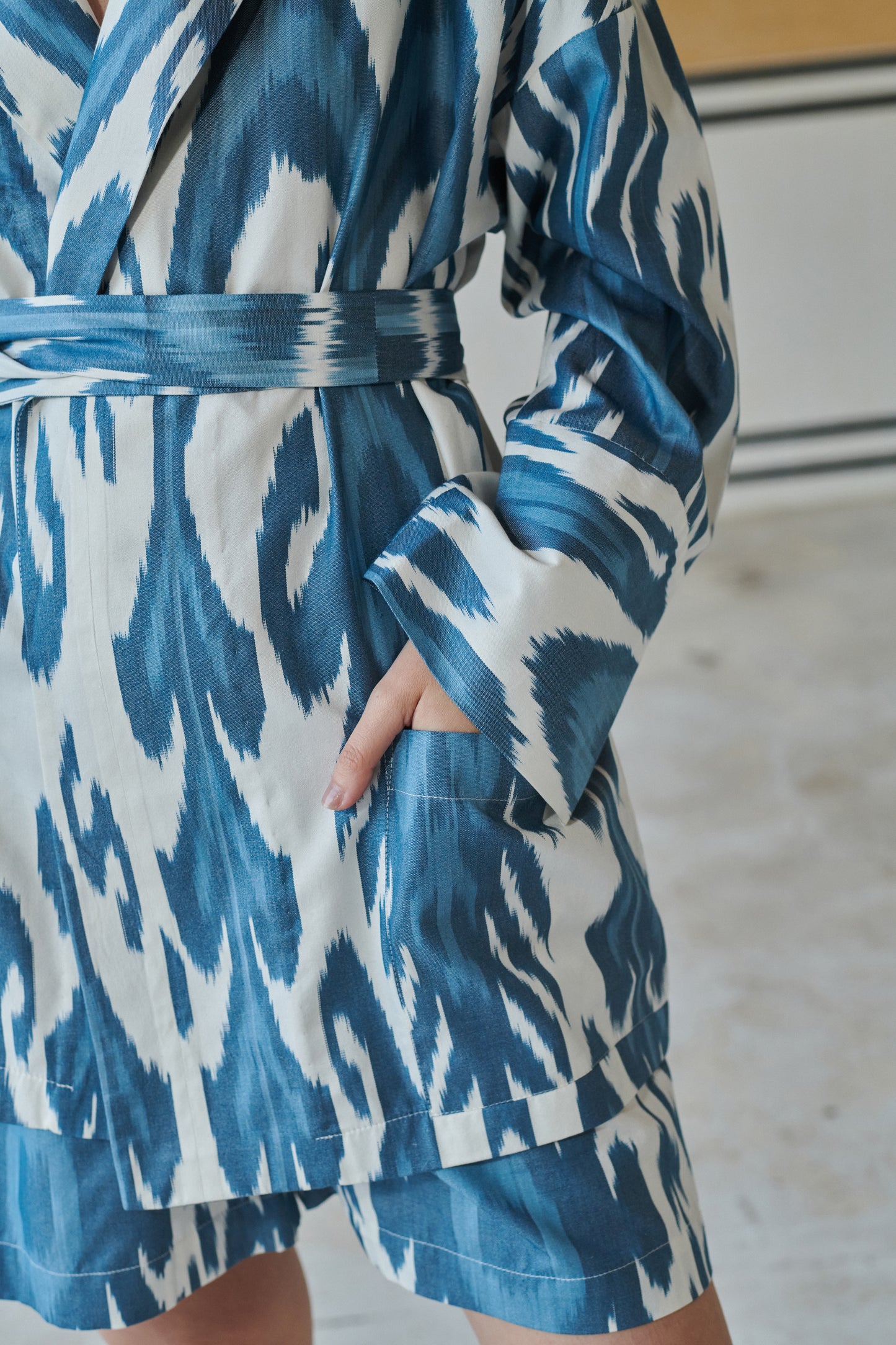 Maldives Kimono Jacket in Blue