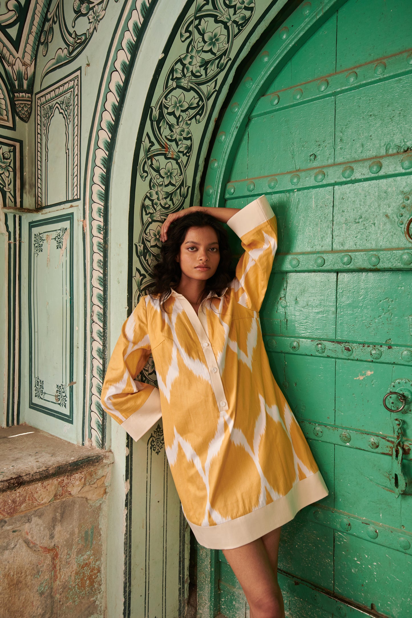 Bokhara Short Yellow Dress