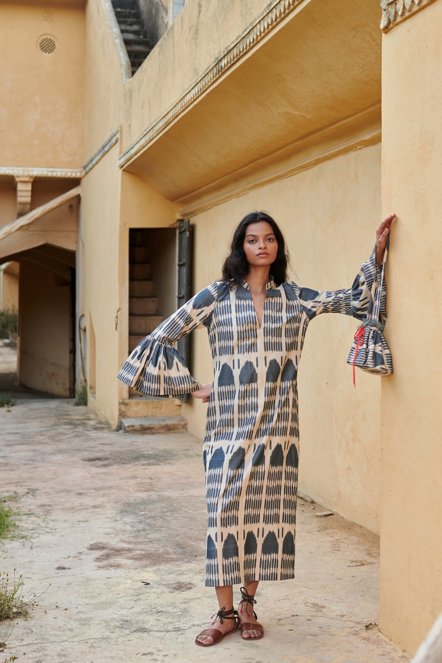 Gulmohar Dress with Side Slits