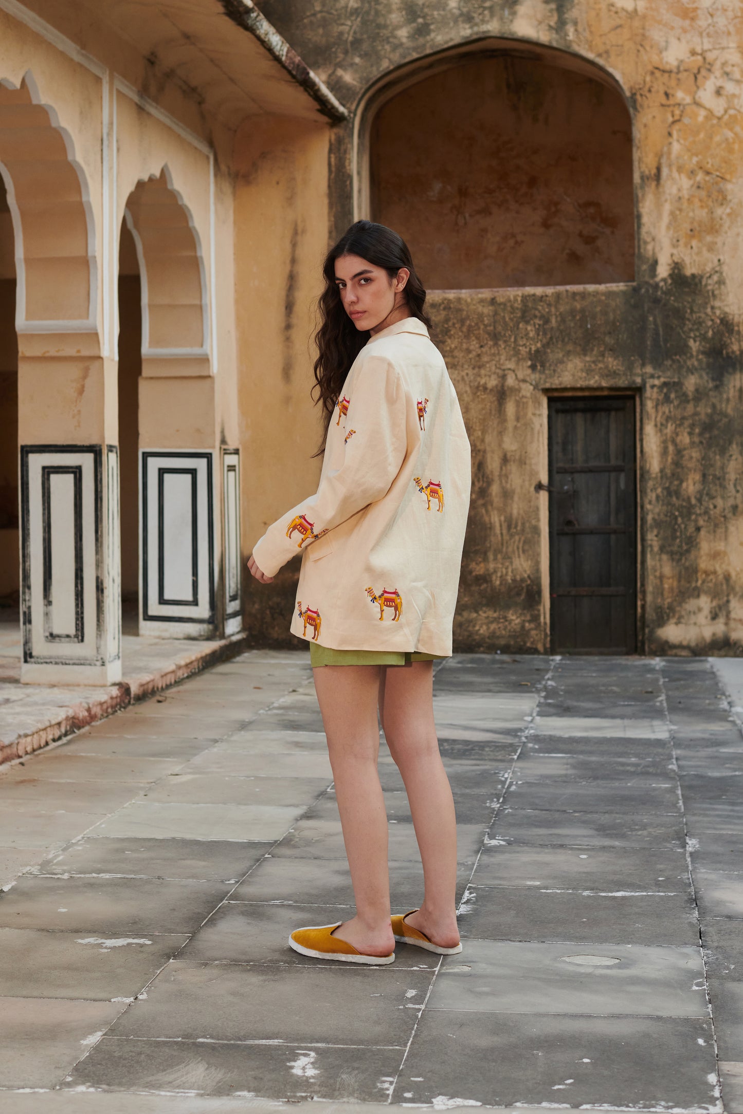 Jodhpur Camel Blazer