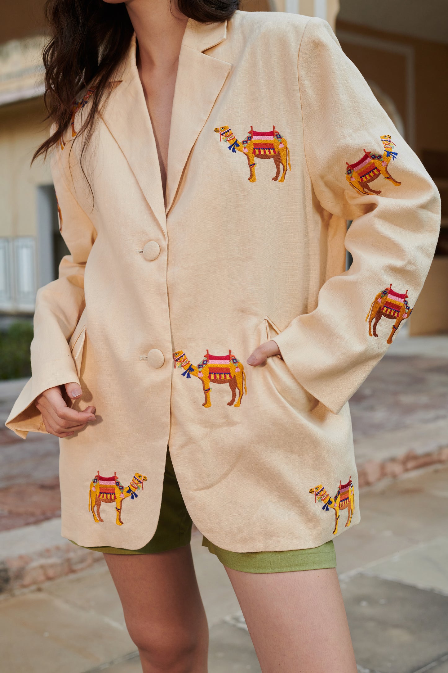 Jodhpur Camel Blazer