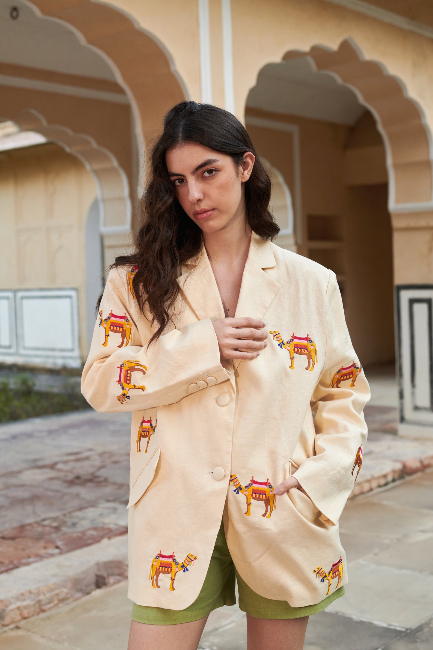 Jodhpur Camel Blazer