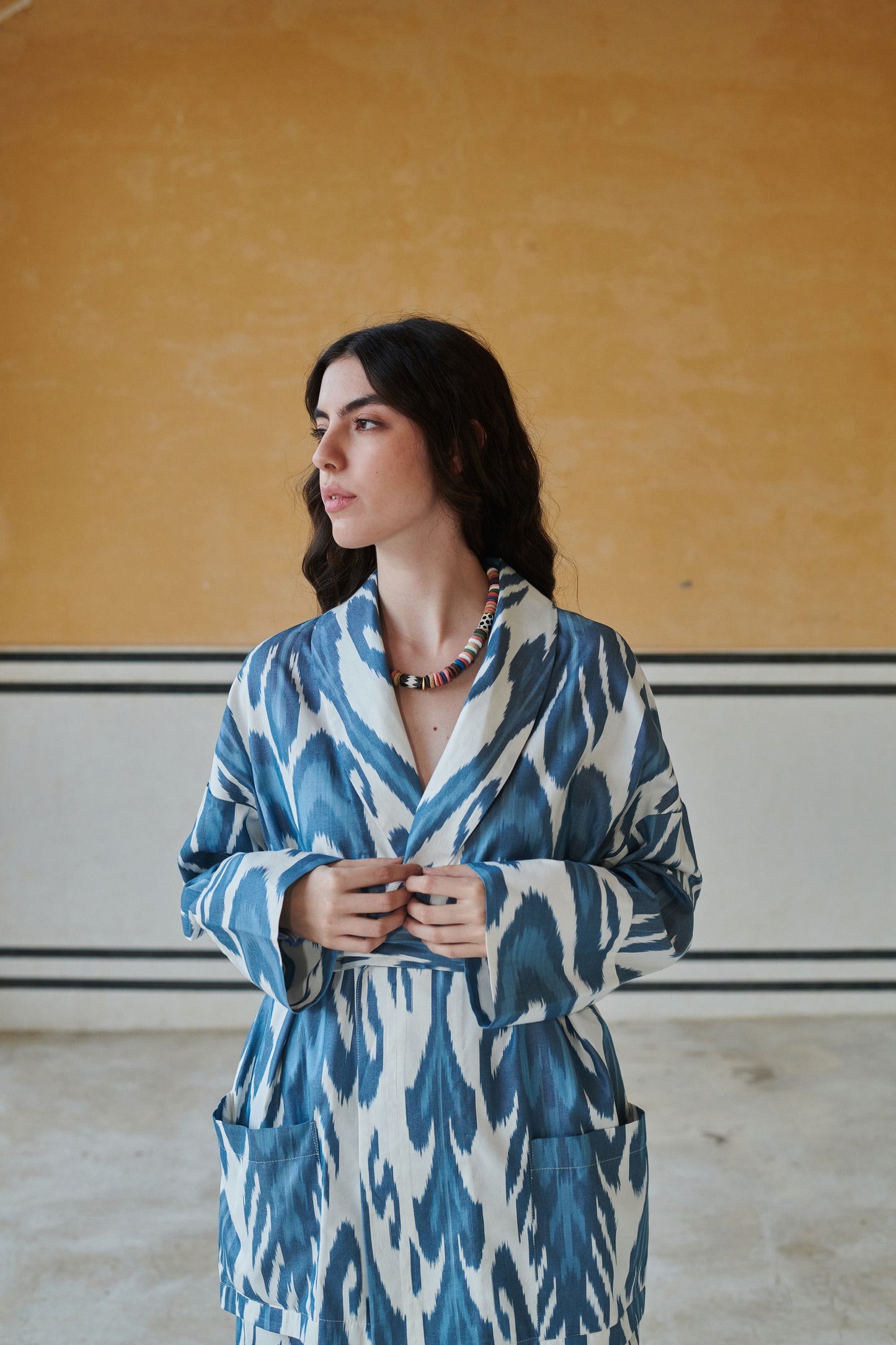 Maldives Kimono Jacket in Blue