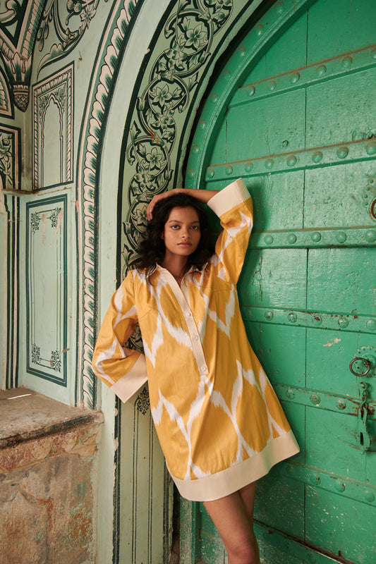 Bokhara Short Yellow Dress