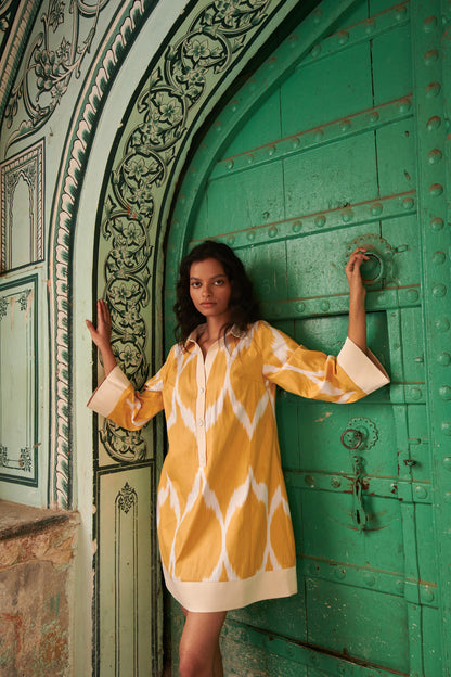Bokhara Short Yellow Dress