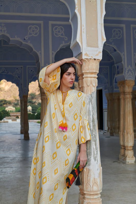 Orissa Dress in Yellow