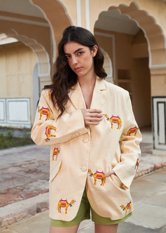 Jodhpur Camel Blazer
